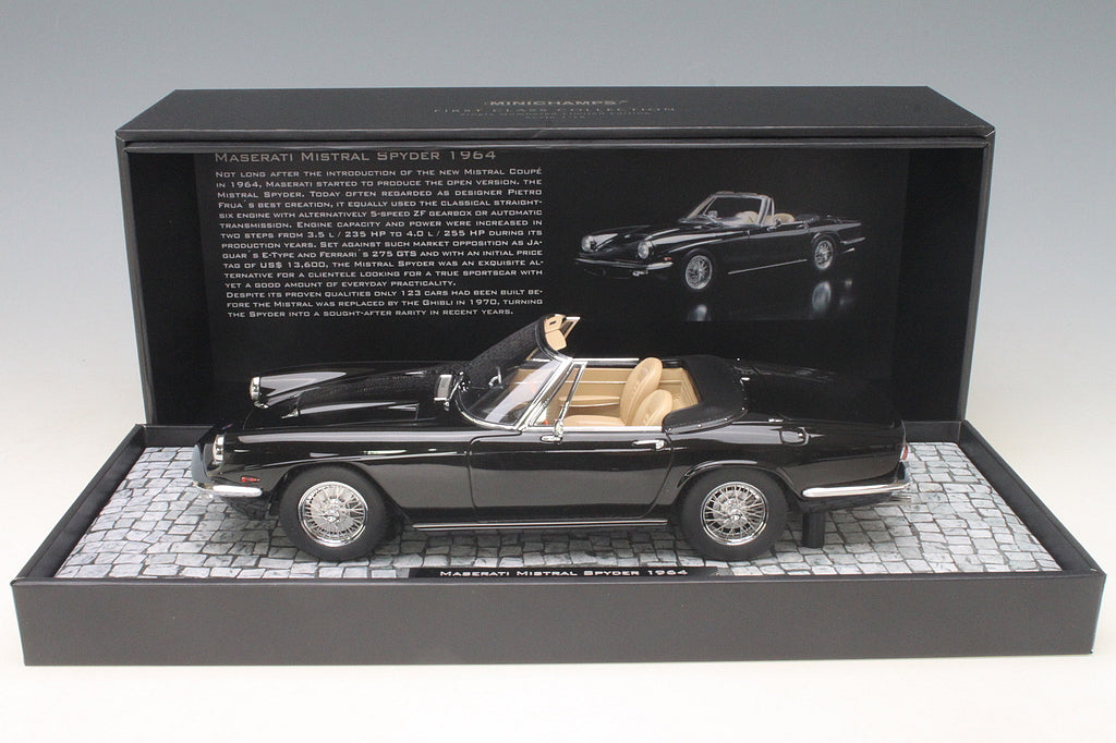 Minichamps 1:18 Maserati Mistral Spyder 1964 Black 107123430