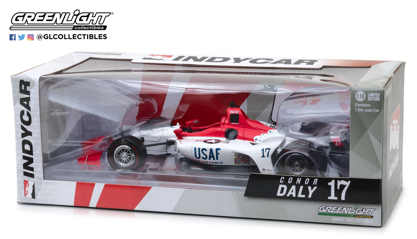 GreenLight 1:18 IndyCar Series 2018 #17 Conor Daly / Dale Coyne Racing with Thom Burns Racing, U.S. Air Force 11045