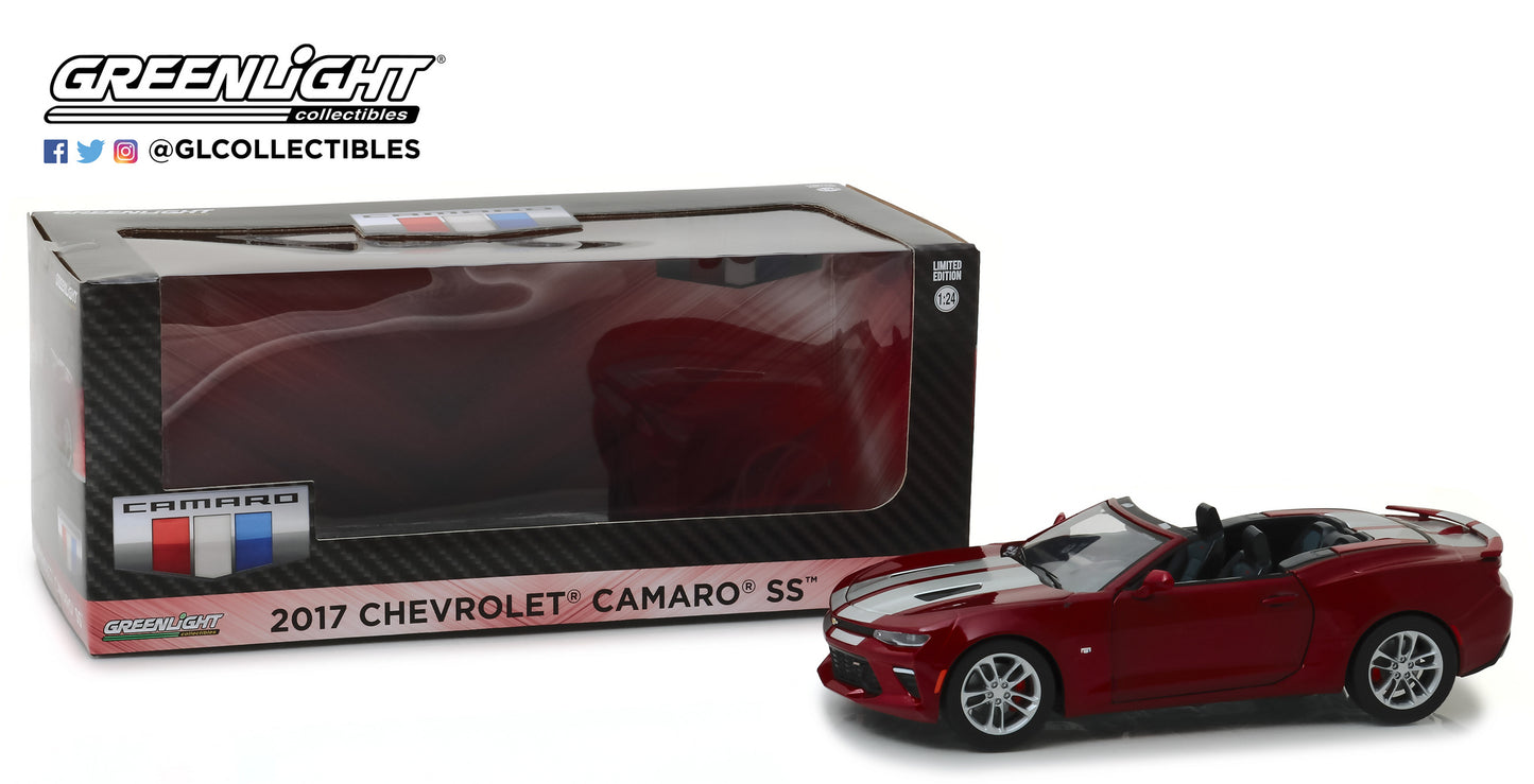 GreenLight 1/24 2017 Chevrolet Camaro Convertible - Garnet Red Tintcoat 18245