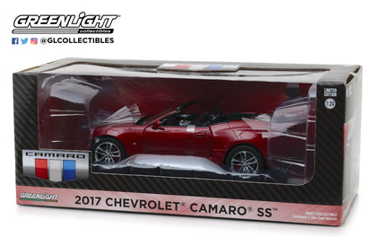 GreenLight 1/24 2017 Chevrolet Camaro Convertible - Garnet Red Tintcoat 18245