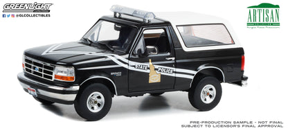 GreenLight 1:18 Artisan Collection - 1996 Ford Bronco - Idaho State Police 19133