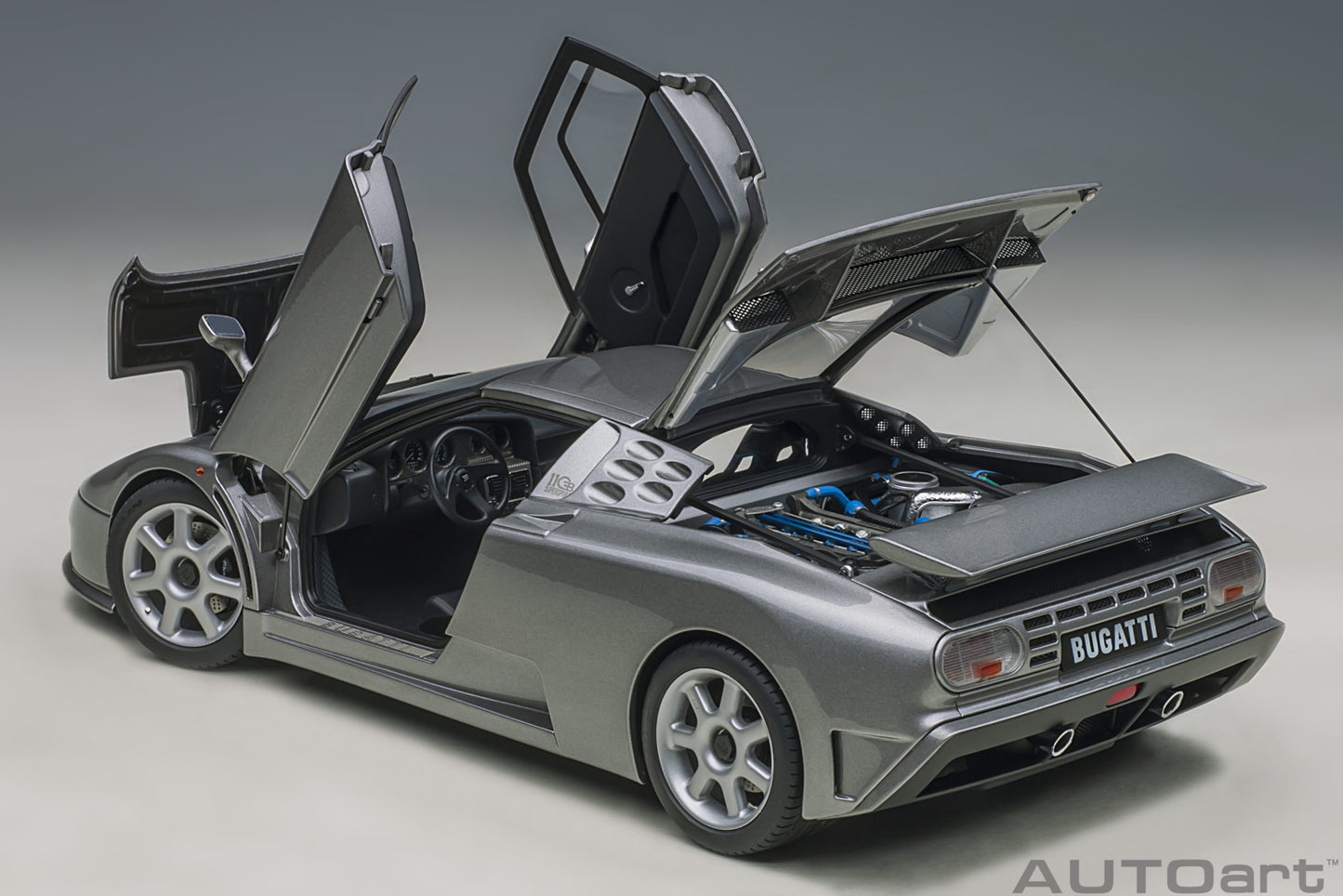 AUTOart 1:18 Bugatti EB110 SS Metallic Gray 70916 – YomaCarModel