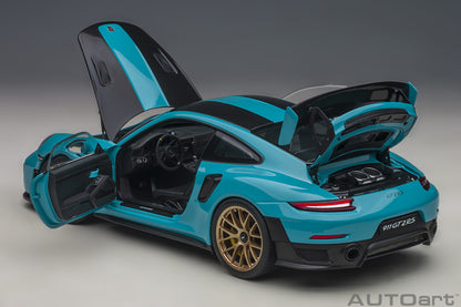 AUTOart 1:18 Porsche 911 (991.2) GT2 RS Weissach Package (Miami Blue) 78175