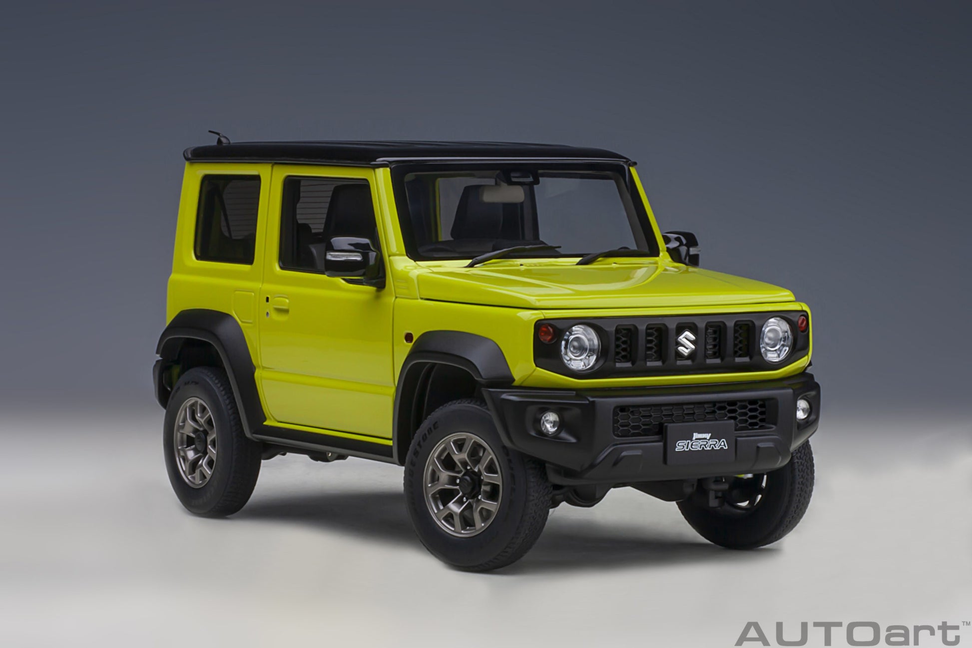 AUTOart 1:18 Suzuki Jimny Sierra (JB74) (Kinetic Yellow with Black roof)  78506