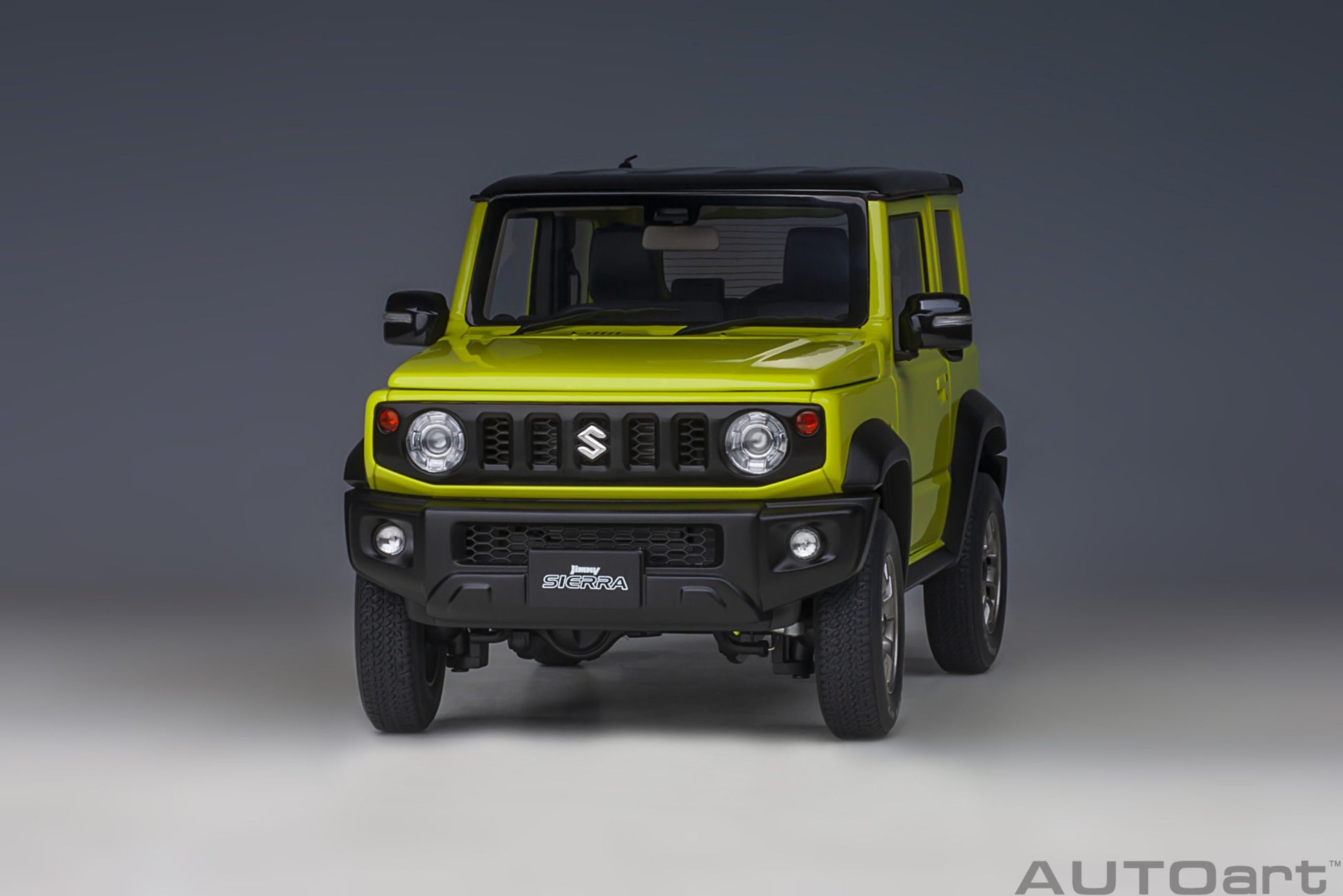 AUTOart 1:18 Suzuki Jimny Sierra (JB74) (Kinetic Yellow with Black roof)  78506