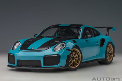 AUTOart 1:18 Porsche 911 (991.2) GT2 RS Weissach Package (Miami Blue) 78175