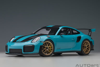 AUTOart 1:18 Porsche 911 (991.2) GT2 RS Weissach Package (Miami Blue) 78175