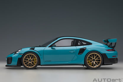 AUTOart 1:18 Porsche 911 (991.2) GT2 RS Weissach Package (Miami Blue) 78175