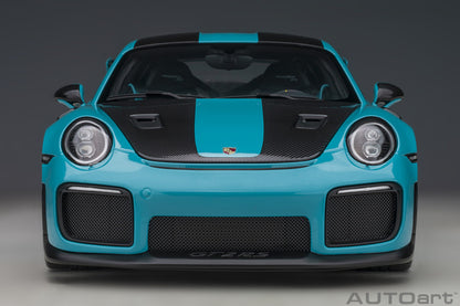 AUTOart 1:18 Porsche 911 (991.2) GT2 RS Weissach Package (Miami Blue) 78175