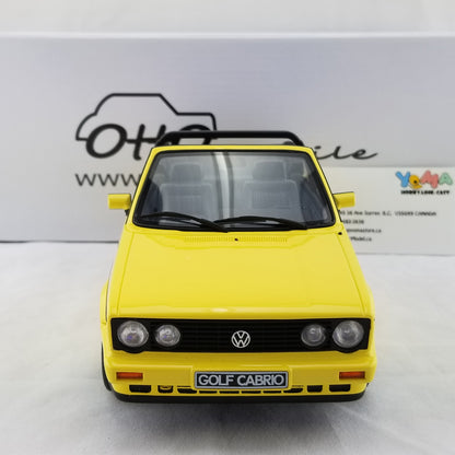 OTTO 1:18 Volkswagen Golf Cabriolet Young Line 1981 Yellow OT693