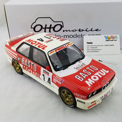 OTTO 1:18 BMW M3 E30 car #14 Tour de Corse 1989 Resin Model Car OT669