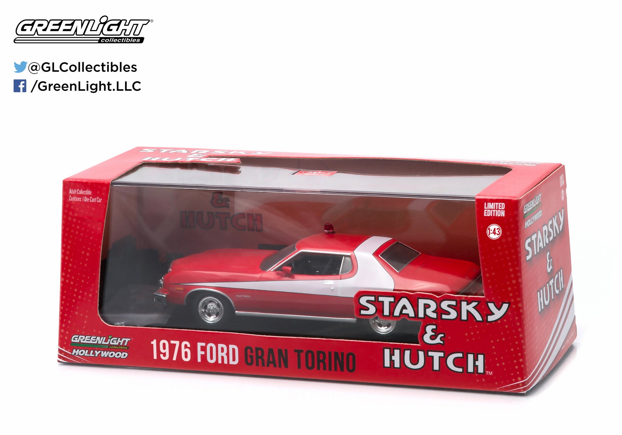 GreenLight 1:43 Starsky and Hutch (1975-79 TV Series) - 1976 Ford Gran  Torino 86442