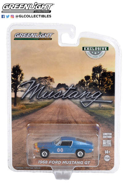 GreenLight 1:64 1968 Ford Mustang GT Fastback Race Car #00 30328