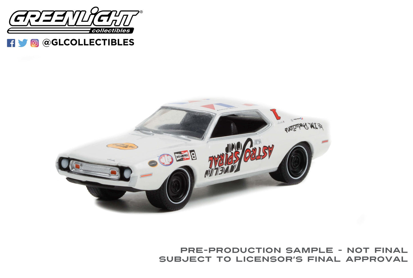 GreenLight 1:64 1972 AMC Javelin SST - Javelin Astro Spiral Jump by JM Productions 30329