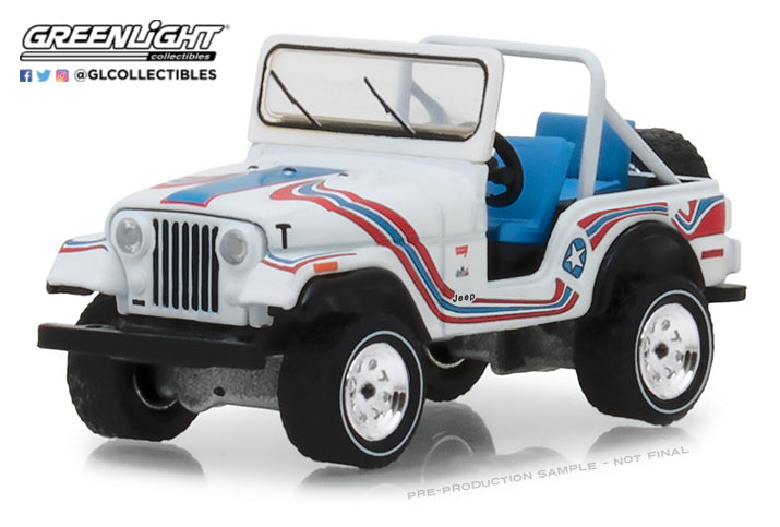 GreenLight 1/64 All-Terrain Series 7 - 1976 Jeep CJ-5 Bicentennial Edition 35110-C