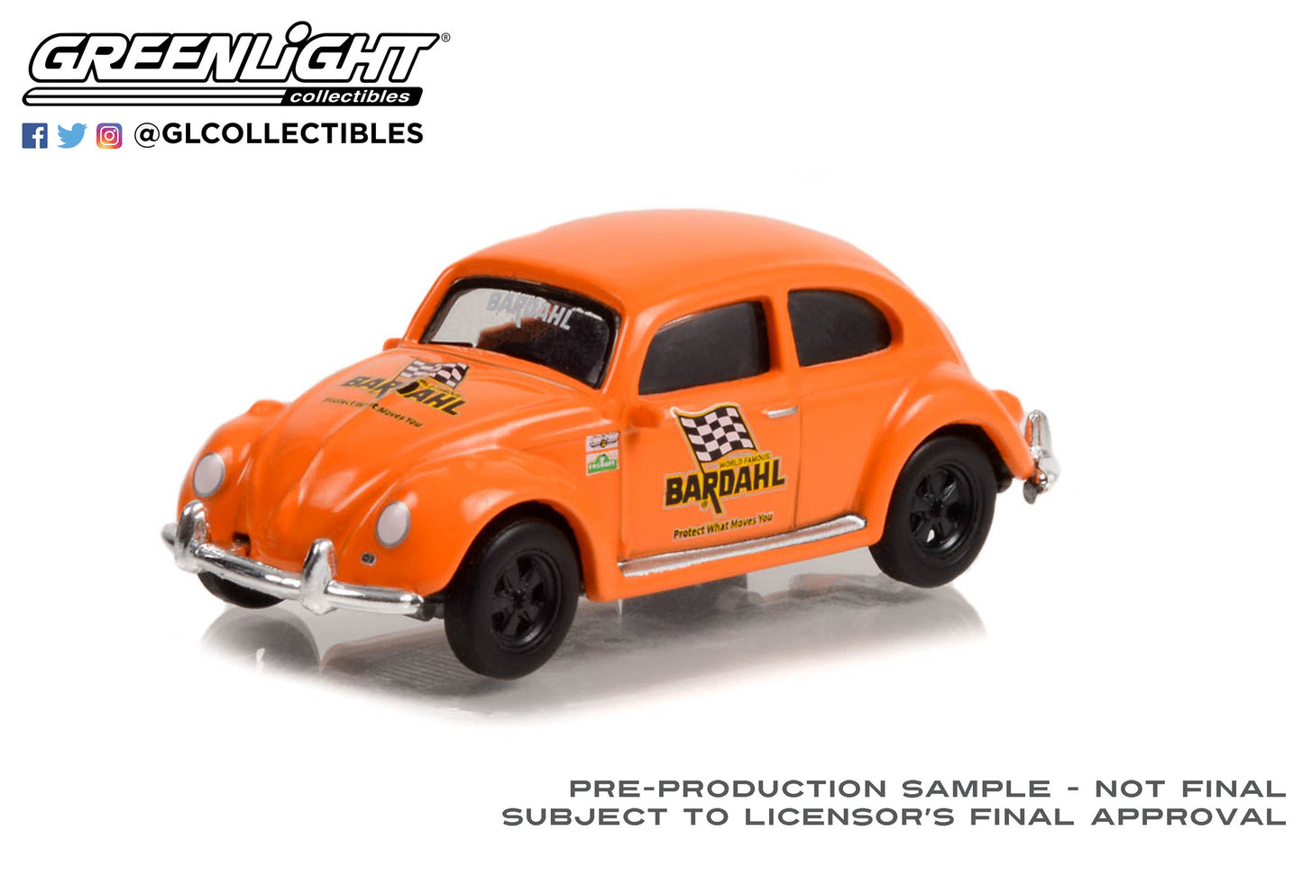 GreenLight 1:64 Club Vee-Dub Series 15 - Classic Volkswagen Beetle - Bardahl - Protect What Moves You - Solid Pack 36060-F