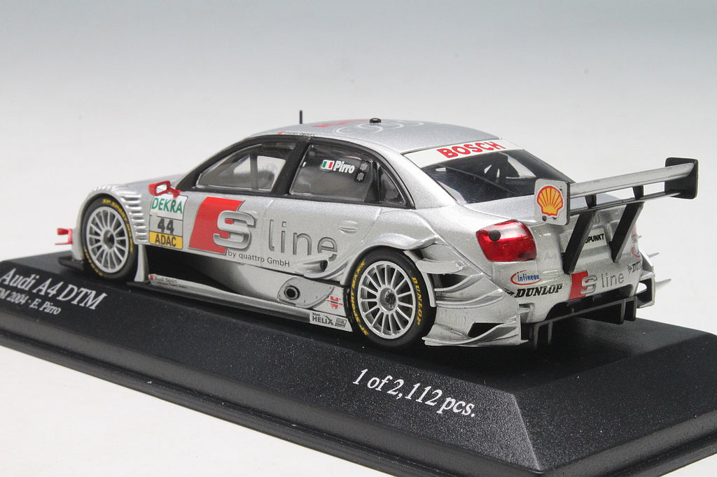 Minichamps 1:43 Audi A4 Emanuele Pirro Audi Sport Infineon Team Joest #44  DTM 2004 S-Line 400041444