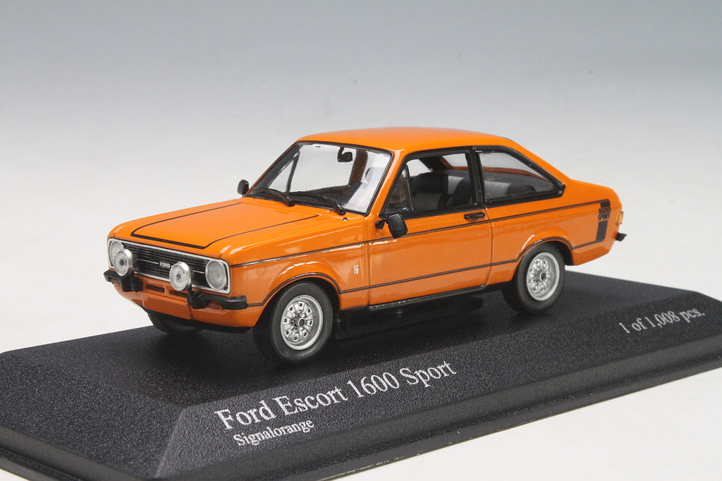 Minichamps 1:43 Ford Escort 1600 Sport 1975 Orange 400084471