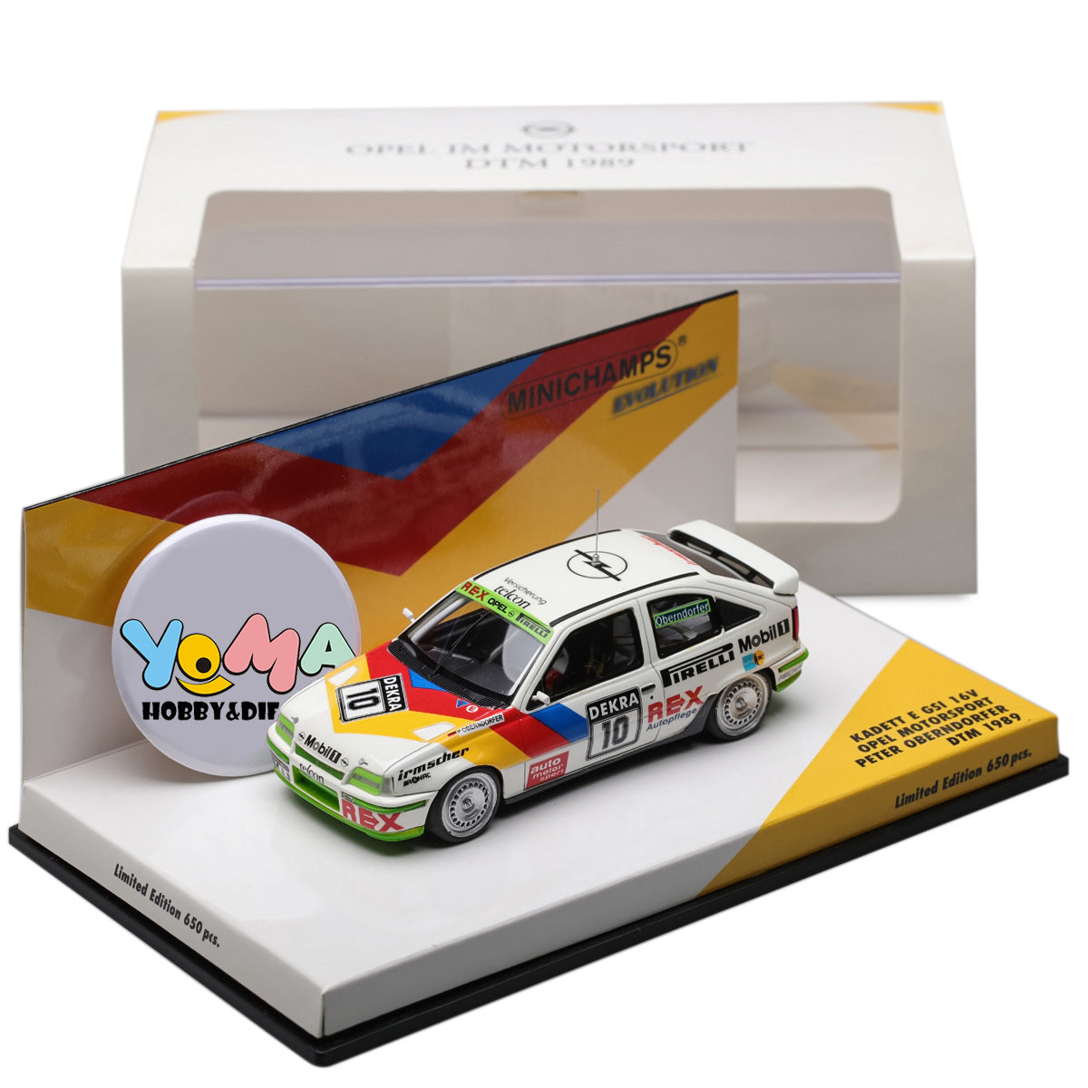 Minichamps 1:43 Opel Kadett E GSi 16V Opel Motorsport Peter Oberndorfer #10 DTM 1989 437894110