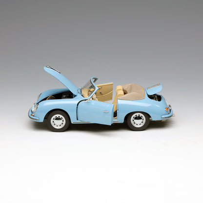 Schuco 1:18 Porsche 356 A Cabriolet Blue 450031100