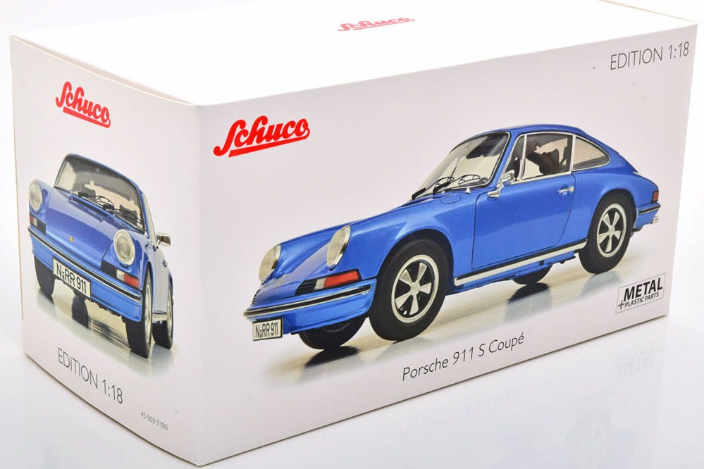 Schuco 1:18 Porsche 911 S Coupe Blue 450039100