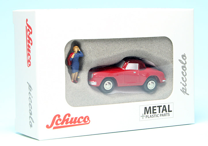 Schuco 1:90 Piccolo Mercedes-Benz 190 SL ROSEMARIE N. Red 450125200