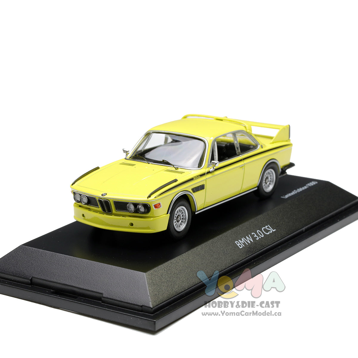 外箱に若干の傷みがありますBMW 3.0CSL 1971 yellow Schuco ミニカー 1