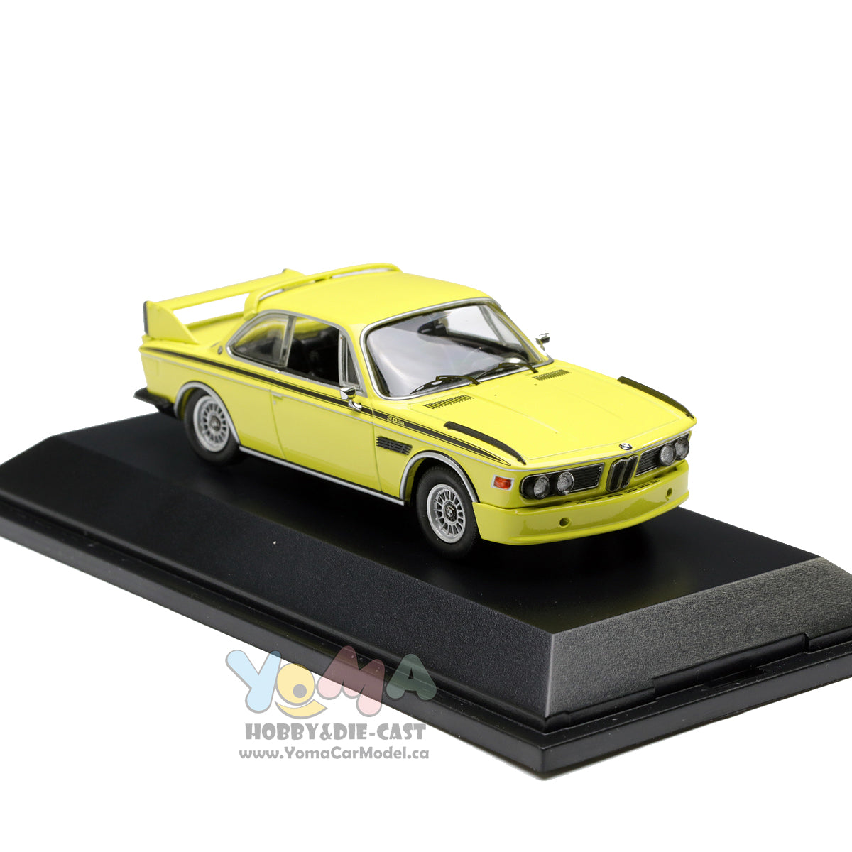 外箱に若干の傷みがありますBMW 3.0CSL 1971 yellow Schuco ミニカー 1