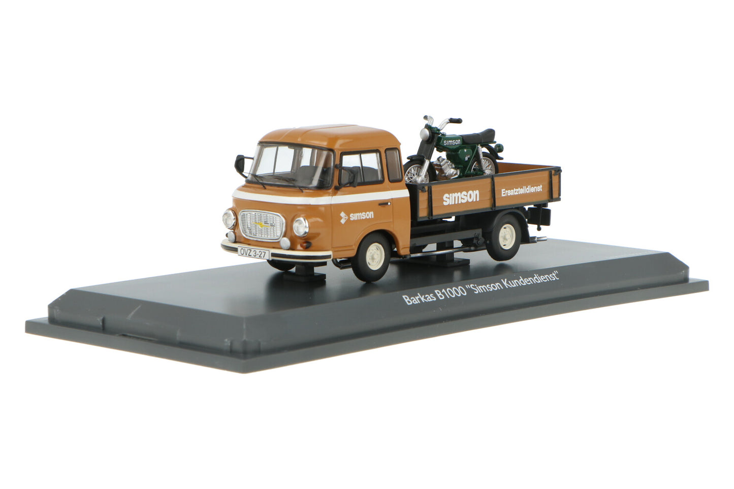 Schuco 1:43 BARKAS B1000 Simson Kundendienst KS50 Super Sport