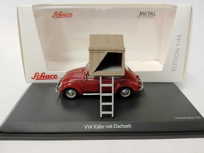 Schuco 1:43 Volkswagen Beetle roof tent 450377500