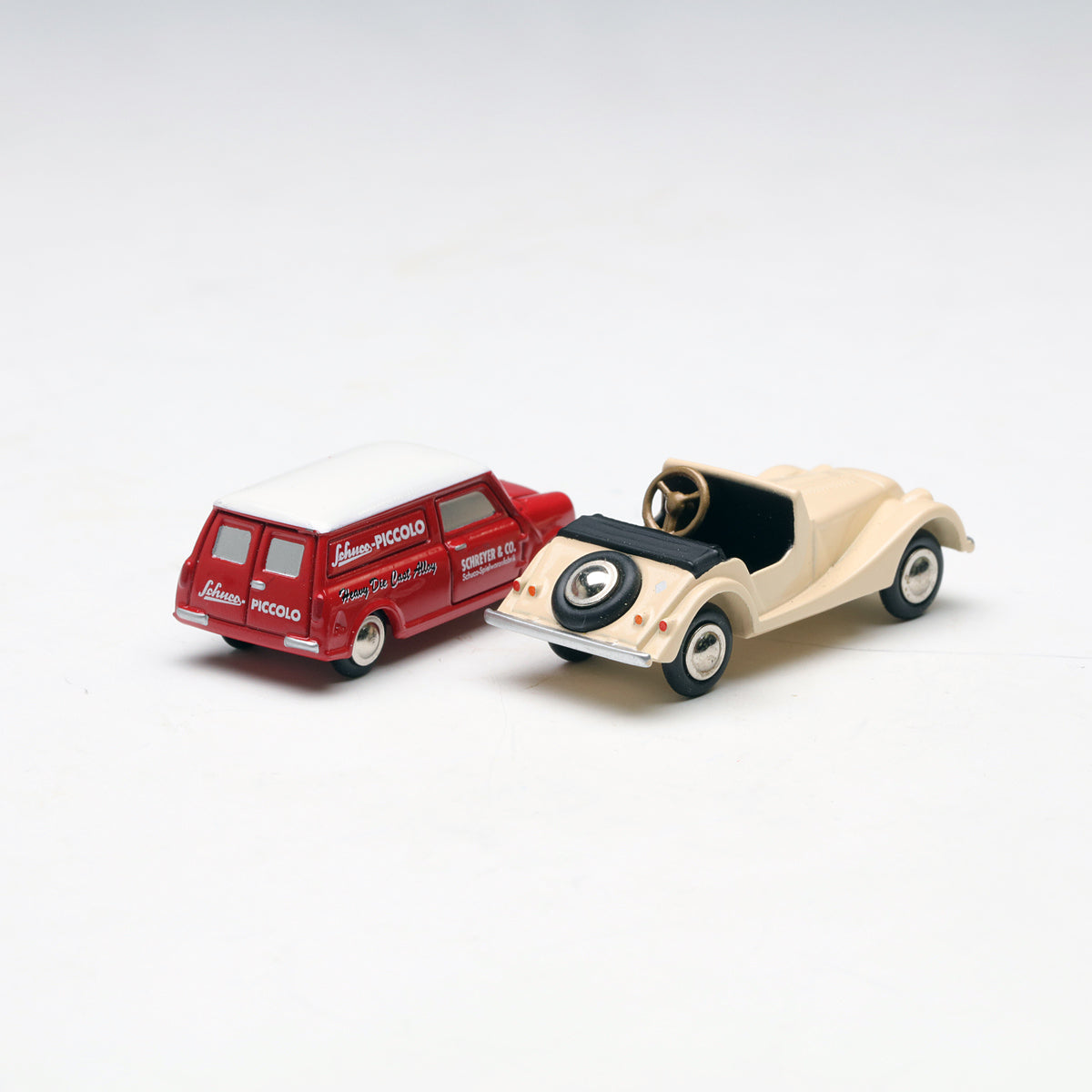 Schuco 1:90 Piccolo Mini Display I Set Mini-Van + Morgan +8 450955100