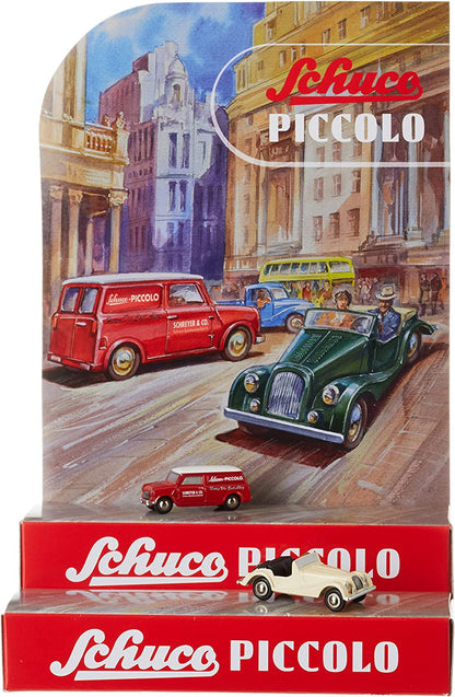 Schuco 1:90 Piccolo Mini Display I Set Mini-Van + Morgan +8 450955100