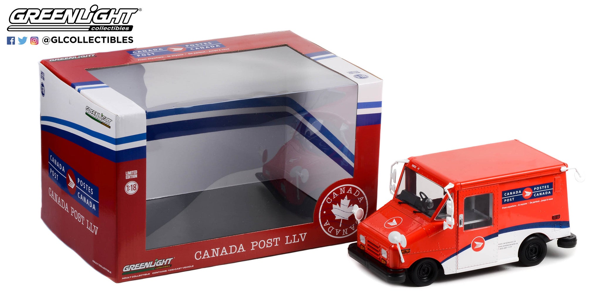 GreenLight 1:18 Canada Post Long-Life Postal Delivery Vehicle