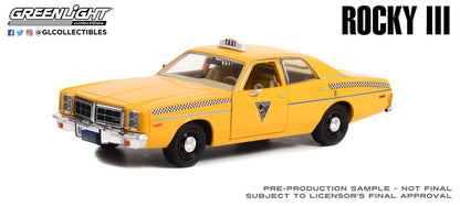 GreenLight 1:24 Rocky III (1982) - 1978 Dodge Monaco - City Cab Co. 84161