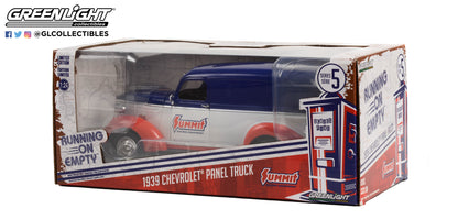 GreenLight 1:24 Running on Empty - 1939 Chevrolet Panel Truck - Summit Racing Equipment 85061