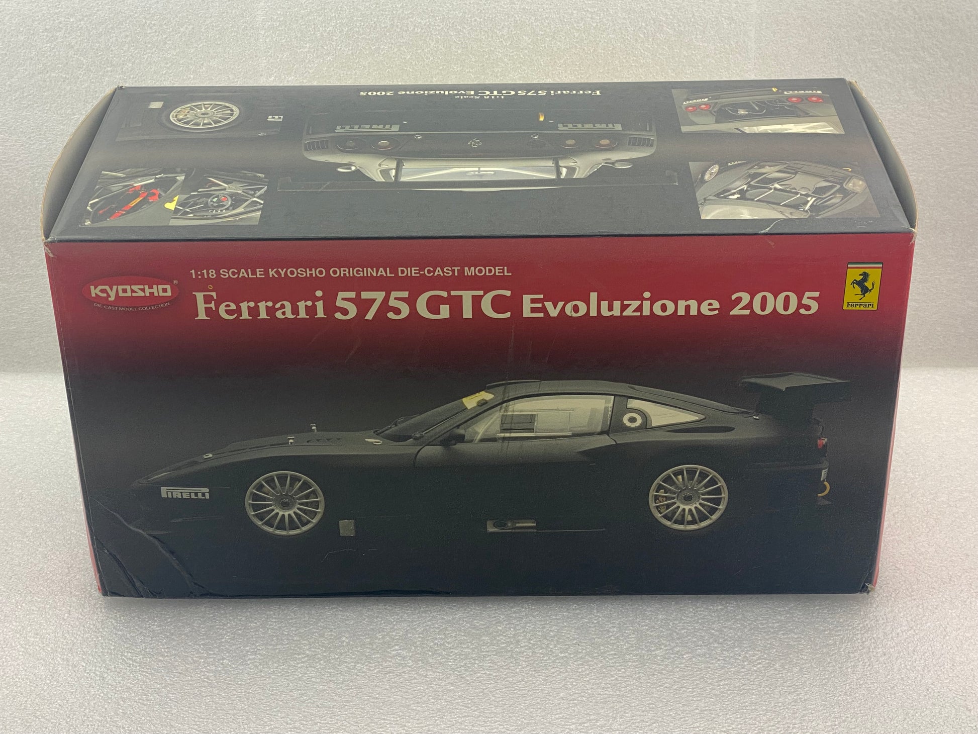 Kyosho 1:18 Ferrari 575 GTC Evoluzione 2005 Matt Black 08392A (Clearance  Final Sale)