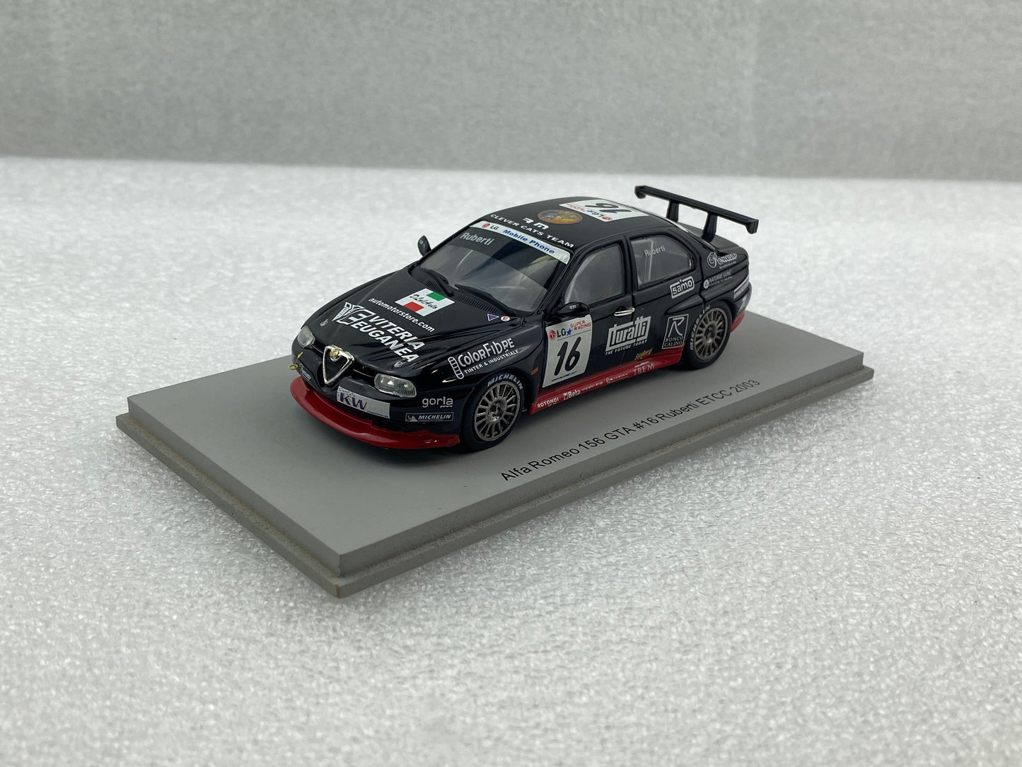 Spark 1:43 Alfa Romeo 156 GTA #16 Ruberti ETCC 2003 S0454