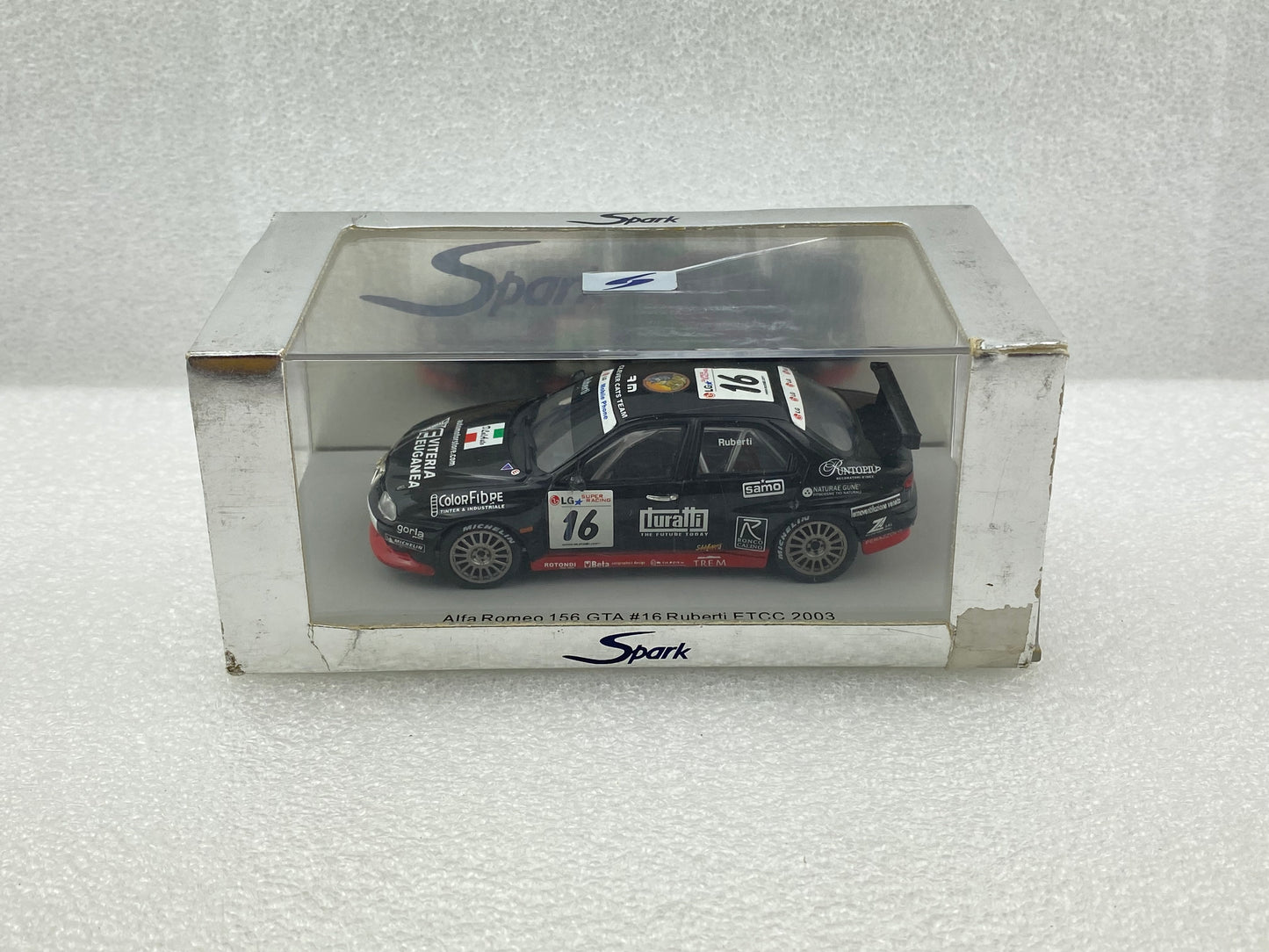 Spark 1:43 Alfa Romeo 156 GTA #16 Ruberti ETCC 2003 S0454