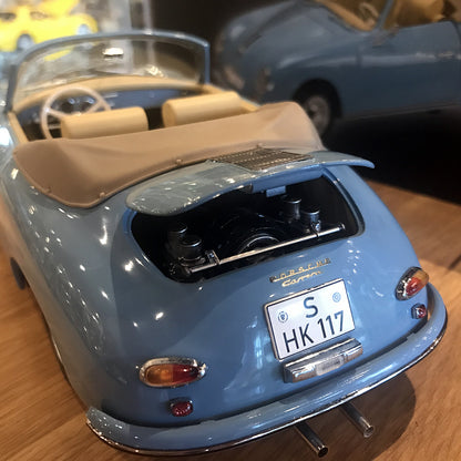 Schuco 1:18 Porsche 356 A Cabriolet Blue 450031100