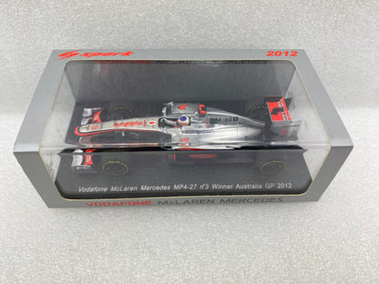 Spark 1:43 McLaren MP4-27 #3 Jenson Button Winner Australian GP F1 2012 S3044