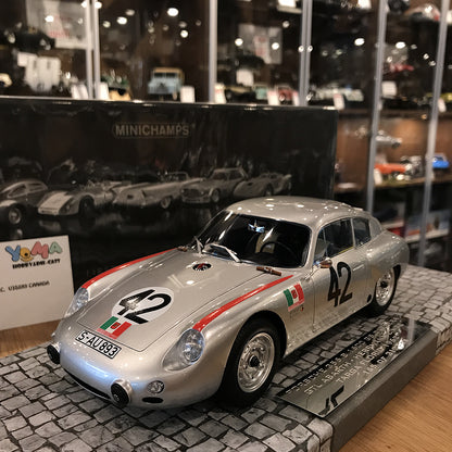 Minichamps 1:18 Porsche 356 B 1600 GS Carrera GTL Abarth Herrmann/Linge #42 Targa Florio 1962 107626842