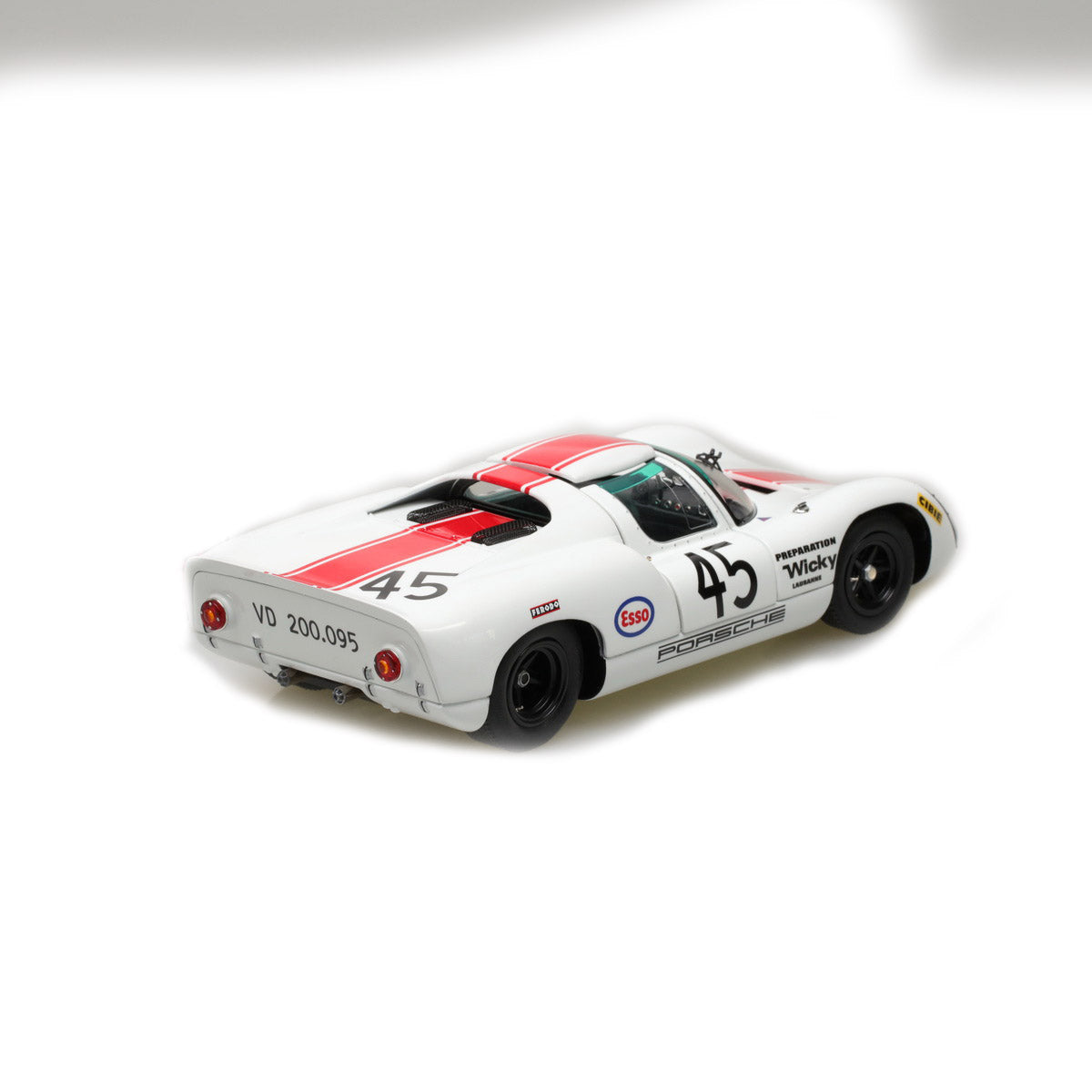 EXOTO 1:18 1968 Porsche 910 #45 Le Mans 24 Hours Jean-Pierre Hanrioud,  André Wicky MTB00062B