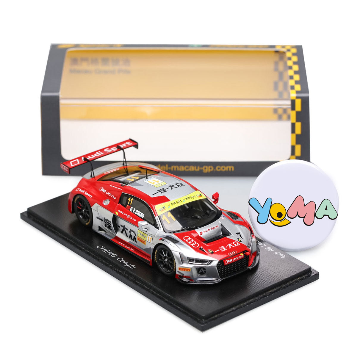 Spark 1:43 Audi R8 LMS #11 10th Macau GT World Cup 2016 Cheng Congfu SA115