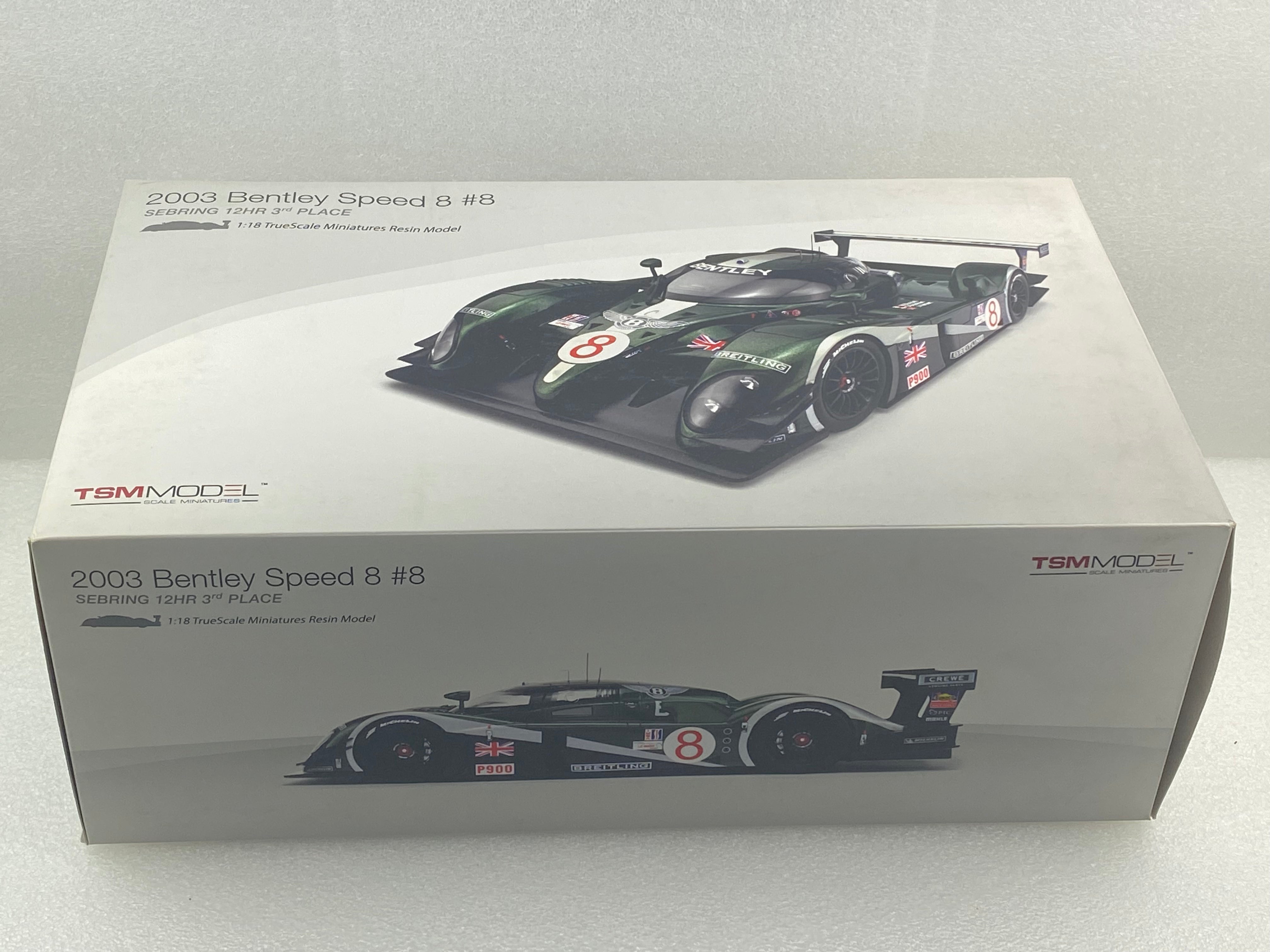 TSM 1:18 Bentley Speed 8 2003 Sebring 12HR 3rd place #8 TSM131811R –  YomaCarModel