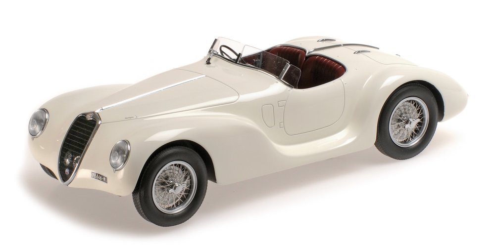 Minichamps 1:18 Alfa Romeo 6C 2500 SS Corsa Spider 1939 White 107120232