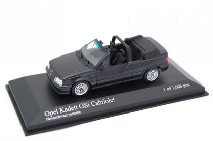 Minichamps 1:43 Opel Kadett E GSi Convertible 1989 Black 400045931