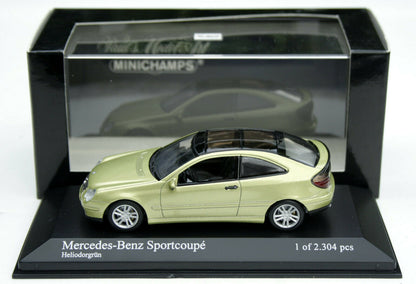 Minichamps 1:43 2001 Mercedes-Benz C-Class Sports Coupe (CL203) - Green Metallic 430030001