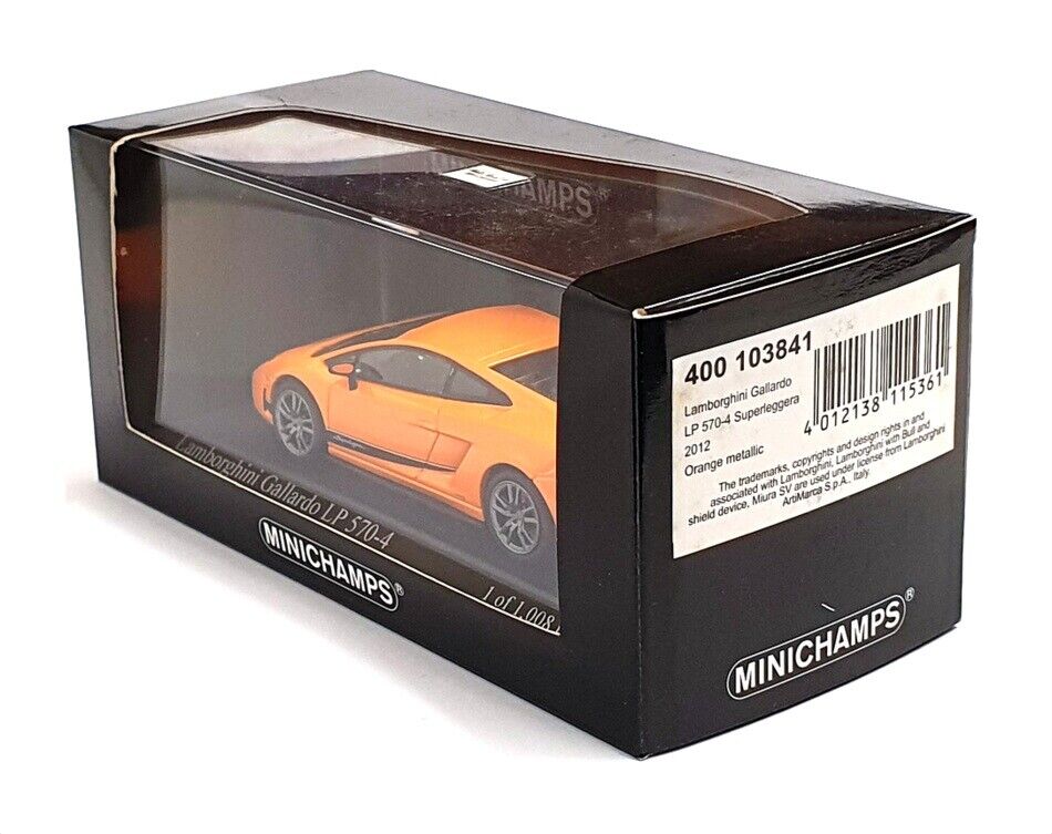 Minichamps 1:43 Lamborghini Gallardo LP570-4 Superleggera 2011 Orange  400103841