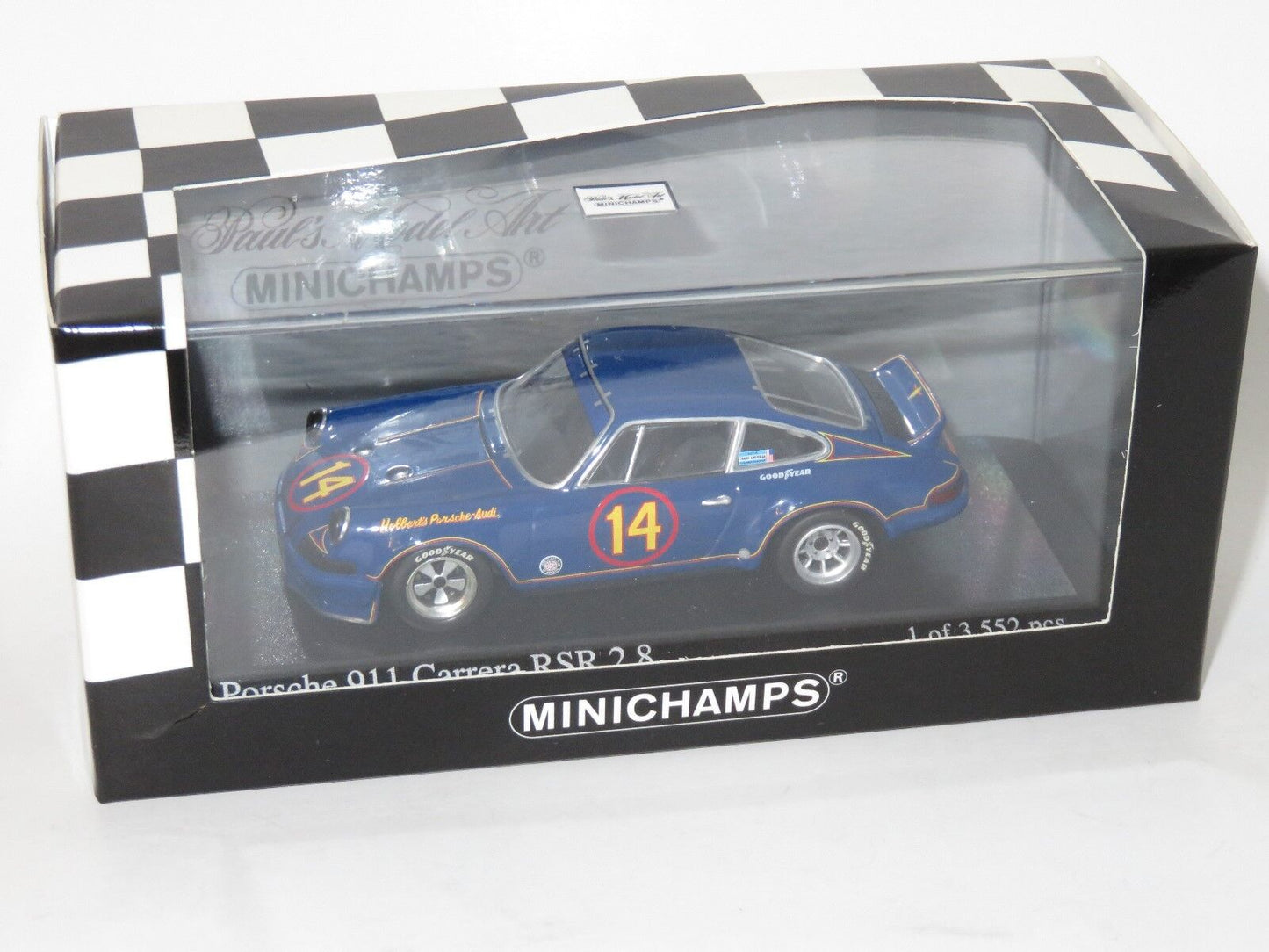 Minichamps 1:43 Porsche 911 Carrera RSR 2.8 - Al Holbert - #14 Team Holbert Porsche/Audi Trans-Am Series 1973 430736914