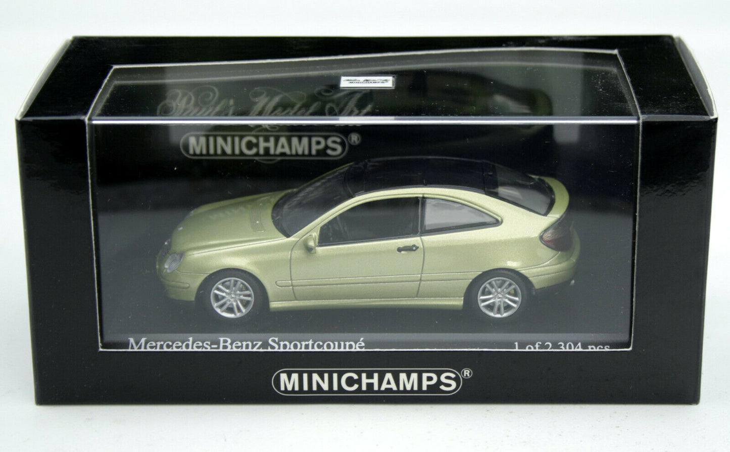 Minichamps 1:43 2001 Mercedes-Benz C-Class Sports Coupe (CL203) - Green  Metallic 430030001